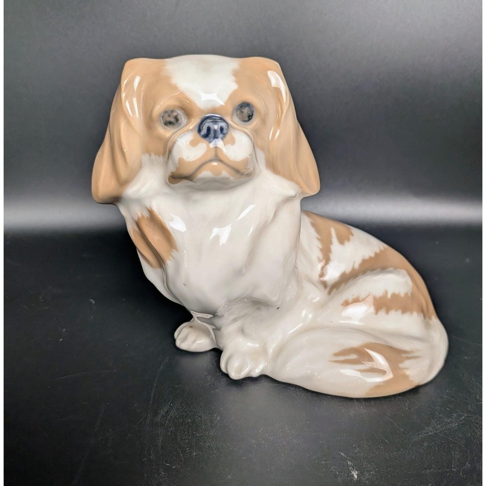 Vintage Royal Copenhagen Pekingese Dog Figurine #1772